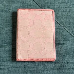 Coach Vintage Pink Passport Holder